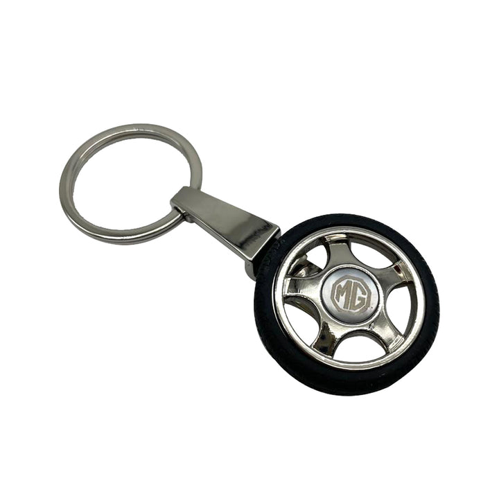MG Logo Tire Tyre Keychain Keyring