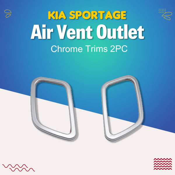 KIA Sportage Air Vent Outlet Chrome Trims 2PC - Model 2019 -2021
