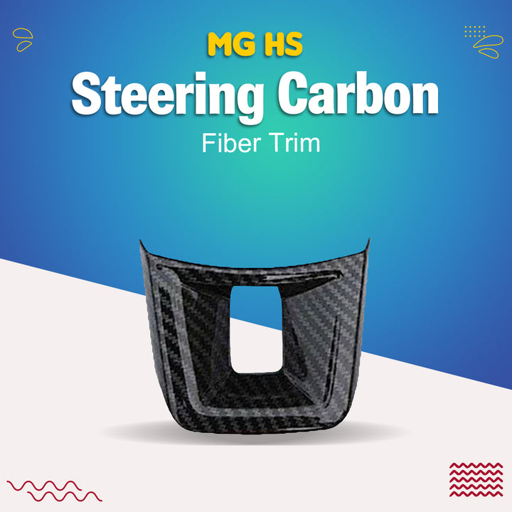 MG HS Steering Carbon Fiber Trim - Model 2020-2021