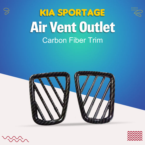 KIA Sportage Air Vent Outlet Carbon Fiber Trim - Model 2019 -2021