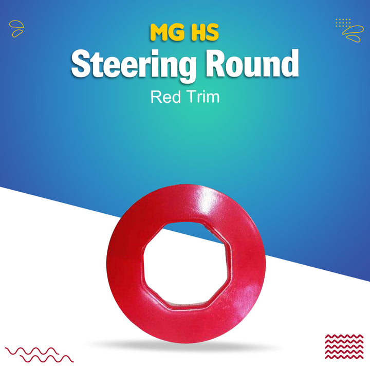 MG HS Steering Round Red Trim - Model 2020-2021