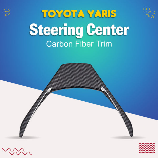 Toyota Yaris Steering Center Carbon Fiber Trim - Model 2020-2021