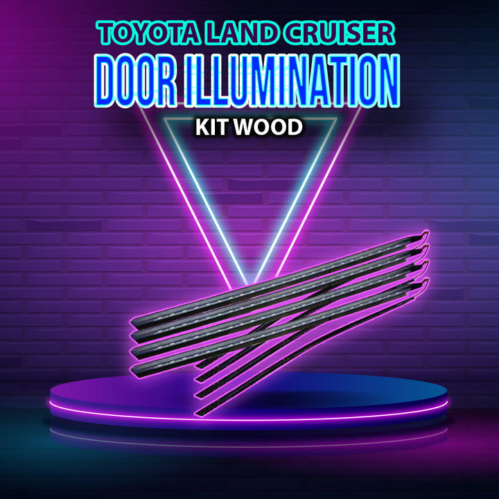 Toyota Land Cruiser Door Illumination Kit Wood - Model 2008-2021