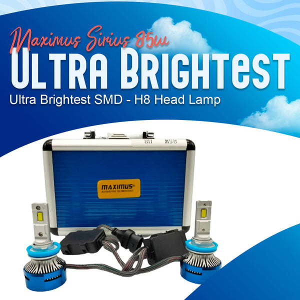 Maximus Sirius Ultra Brightest SMD - H8 Head lamp Replacement LED 85w