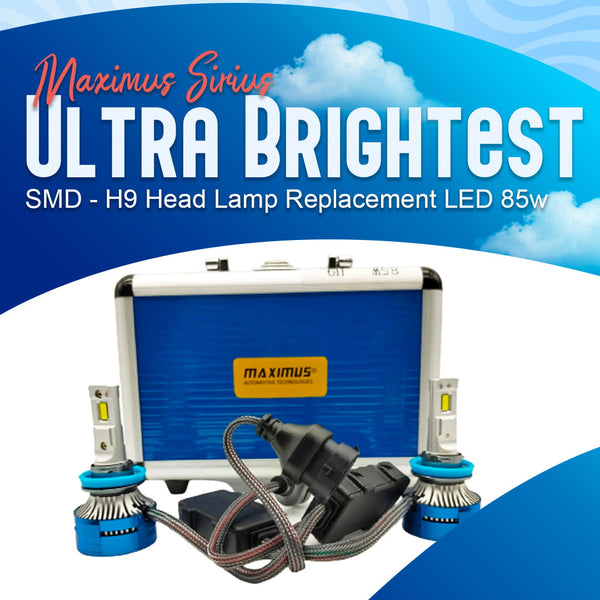 Maximus Sirius Ultra Brightest SMD - H9 Head lamp Replacement LED 85w