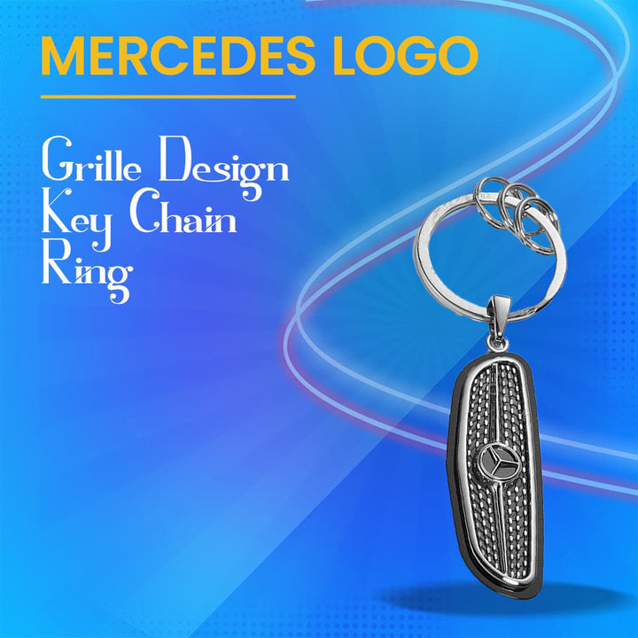Mercedes Grille Design Key Chain Ring