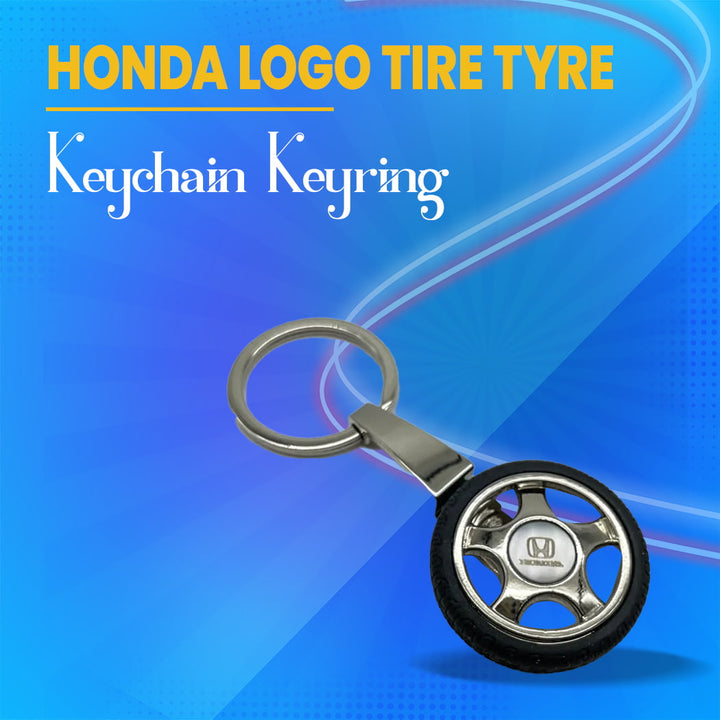 Honda Logo Tire Tyre Keychain Keyring