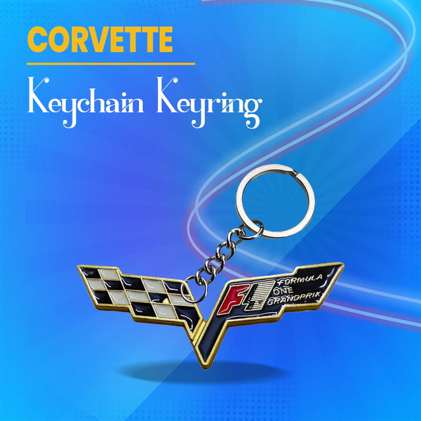 Corvette Keychain Keyring