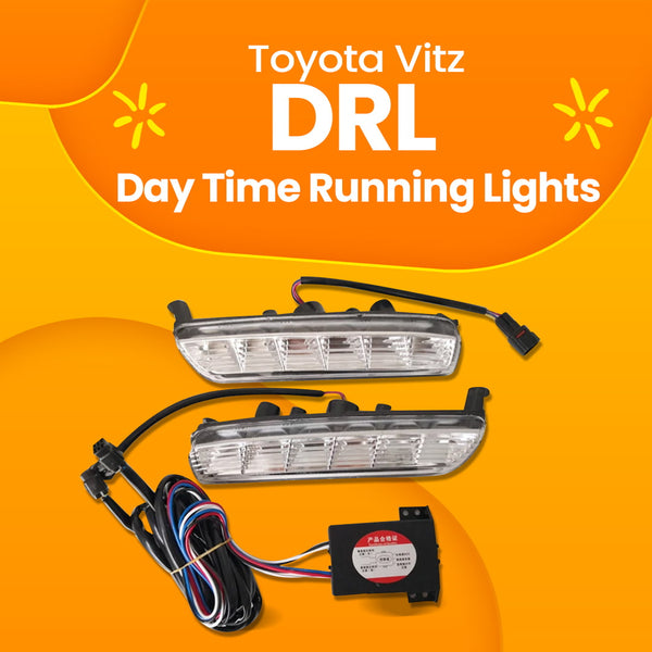 Toyota Vitz DRL Day Time Running Lights - Model 2014-2018