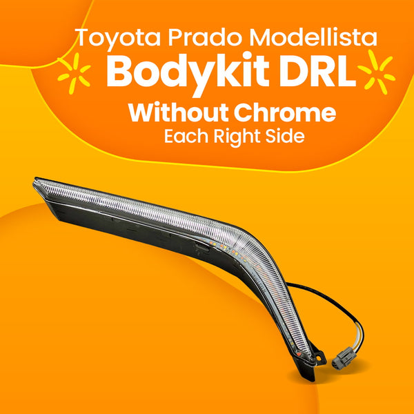Toyota Prado Modellista Bodykit DRL Without Chrome Each Right Side - Model 2018-2021