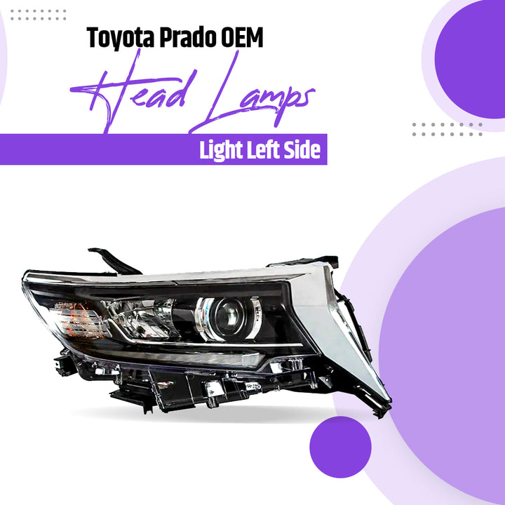 Toyota Prado OEM Head Lamps Light Left Side- Model 2009-2021
