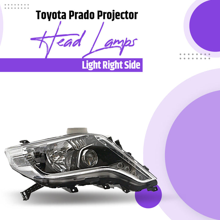 Toyota Prado Projector Head Lamps Light Right Side - Model 2009-2018