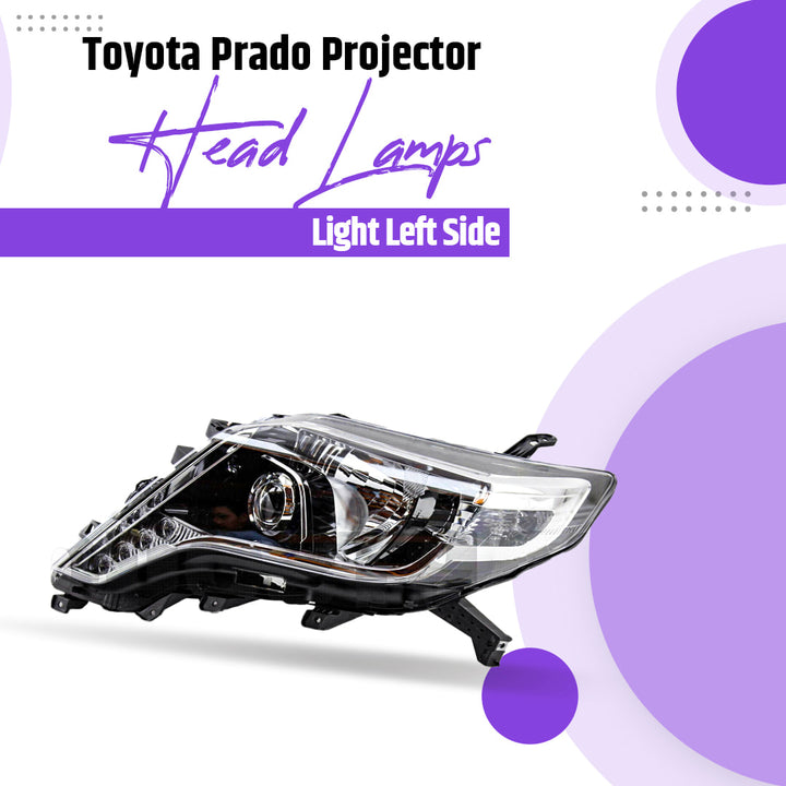 Toyota Prado Projector Head Lamps Light Left Side - Model 2009-2018