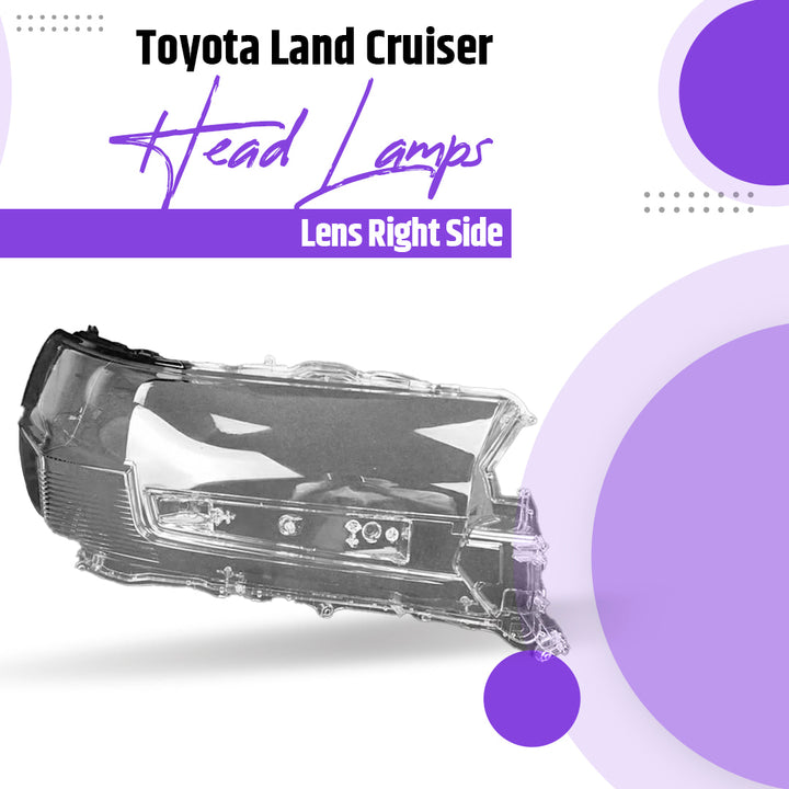 Toyota Land Cruiser Headlamp Lens Right Side - Model 2015-2023
