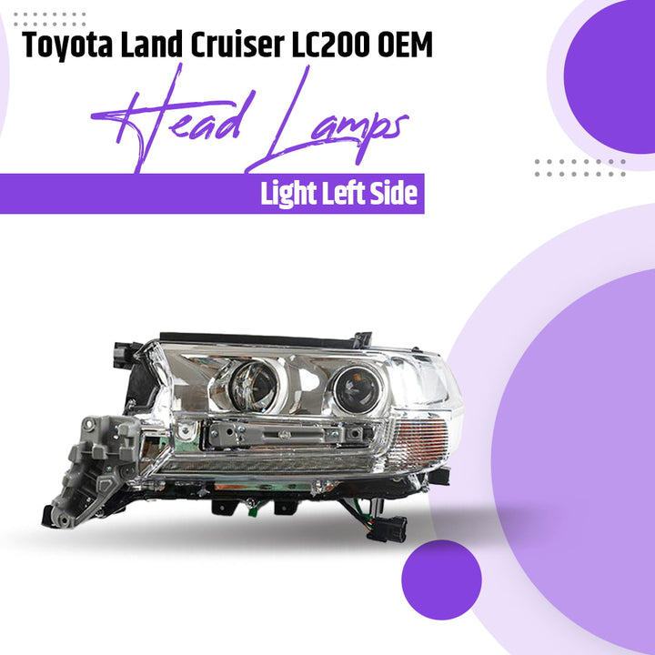 Toyota Land Cruiser LC200 OEM Head Lamps Light Left Side - Model 2015-2021