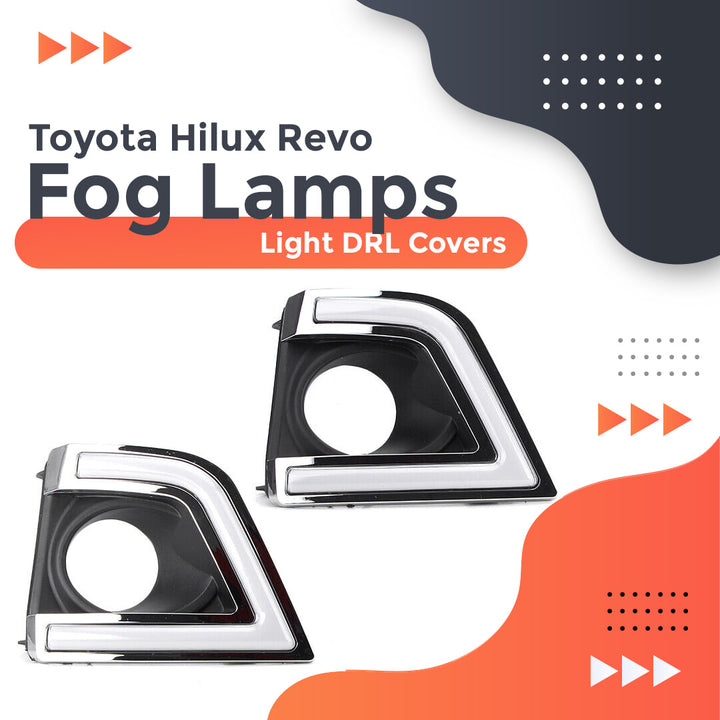Toyota Hilux Revo/Rocco Fog Lamps Light DRL Covers