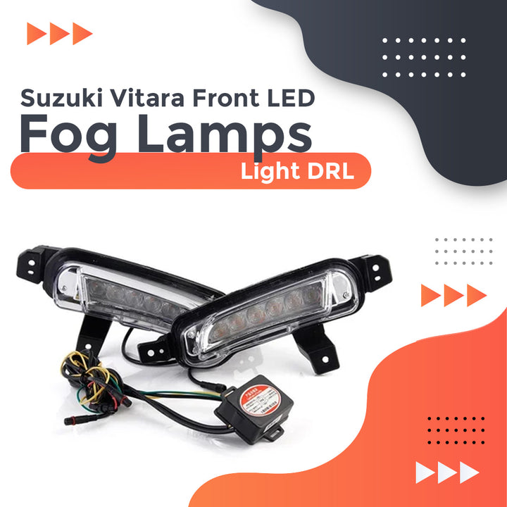 Suzuki Vitara Front LED Fog Lamps Light DRL - Model 2016-2021