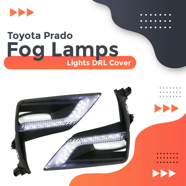 Toyota Prado Fog Lamps Lights DRL Cover - 2009-2021