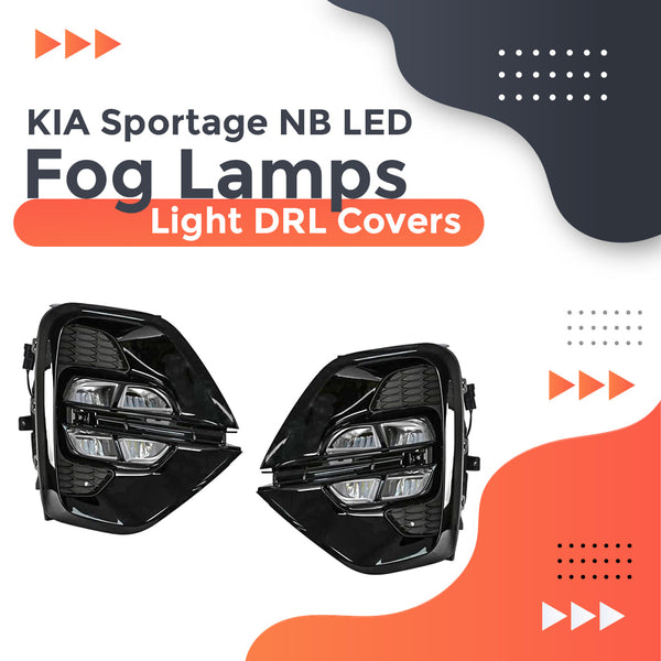 KIA Sportage NB LED Fog Lamps Light DRL Covers - Model 2019-2022