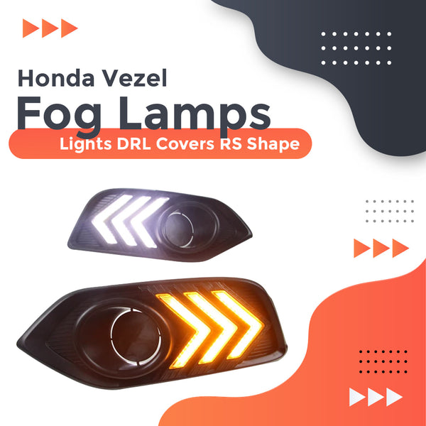 Honda Vezel Fog Lamps Lights DRL Covers RS Shape - Model 2018-2021