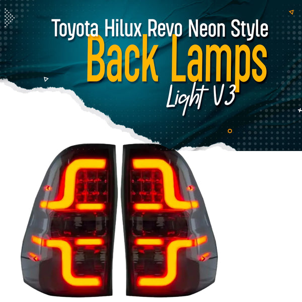 Toyota Hilux Revo/Rocco Neon Style Back Lamps Light V3