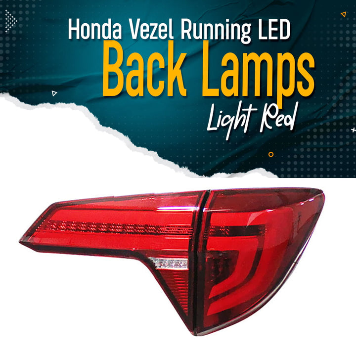 Honda Vezel Running LED Back Lamps Light Red - Model 2013-2021