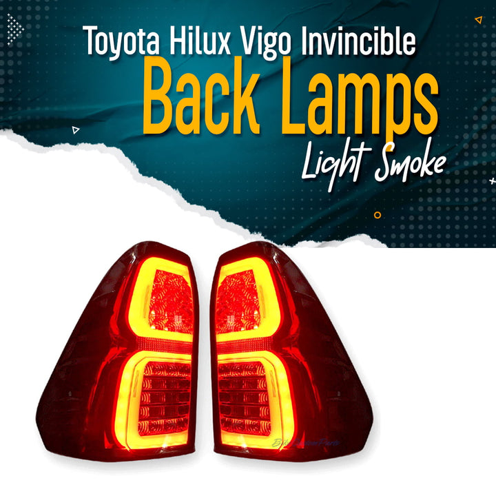 Toyota Hilux Vigo Invincible Back Lamps Light Smoke - Model 2005-2010