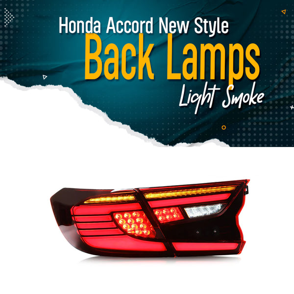 Honda Accord New Style Back Lamps Light Smoke - Model 2019-2021
