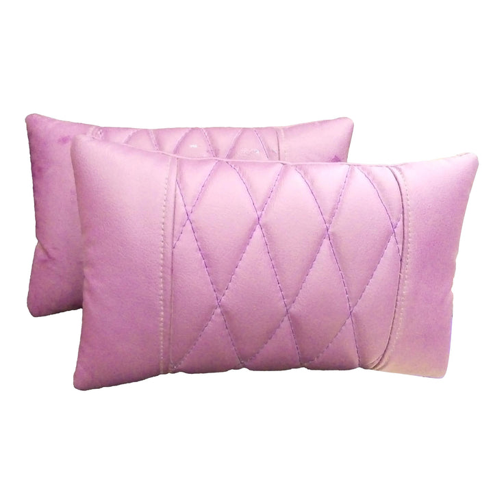 Car Neck Rest Pillow Cushion Purple - Pair