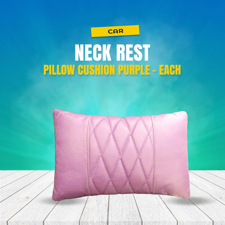 Car Neck Rest Pillow Cushion Purple - Each