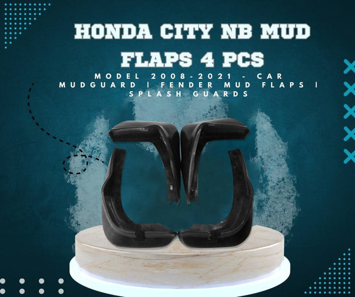 Honda City NB Mud flaps 4 Pcs - Model 2003-2006