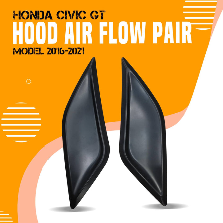 Honda Civic GT Hood Air Flow Pair - Model 2016-2021