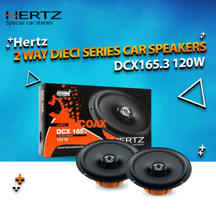 Hertz DCX165.3 120W 2 Way Dieci Series Car Speakers