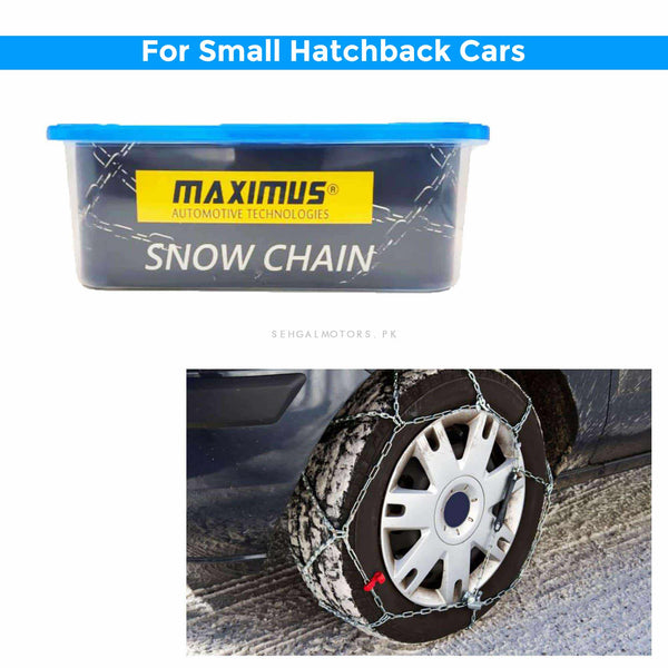 Maximus Emergency Anti-Skid Tire Snow Chain - For Small Hatchback Cars