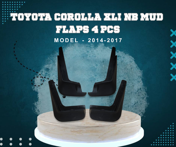 Toyota Corolla XLI NB Mud Flaps 4 Pcs - Model - 2014-2017