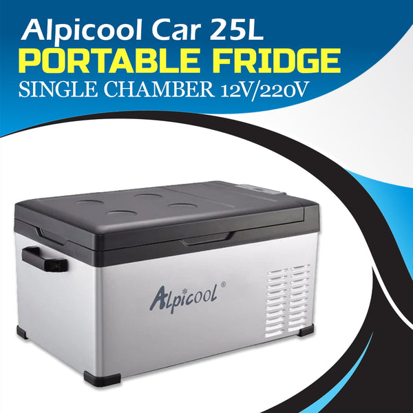 Alpicool Car 25L Portable Fridge Single Chamber 12v/220V