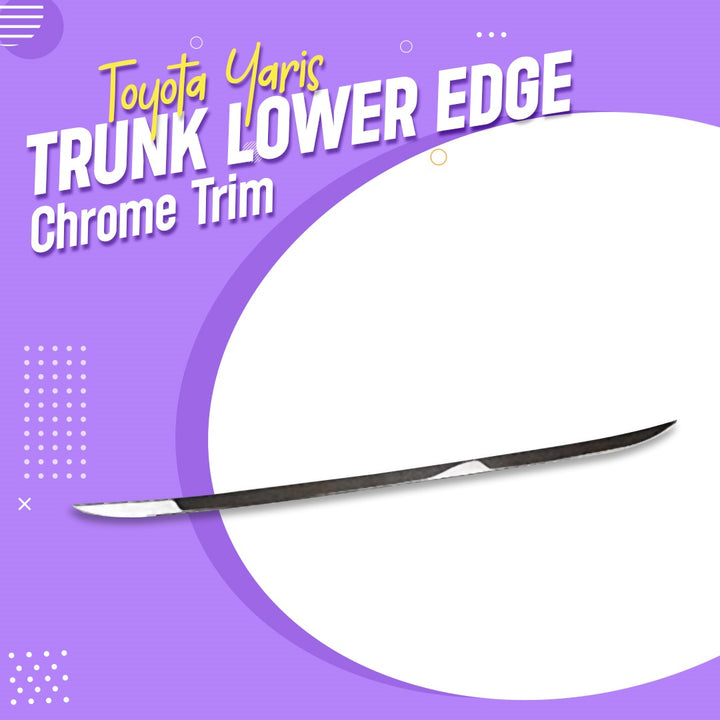 Toyota Yaris Trunk Lower Edge Chrome Trim - Model 2020-2021