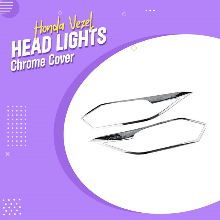 Honda Vezel Head Lights Chrome Cover - Model 2013-2021