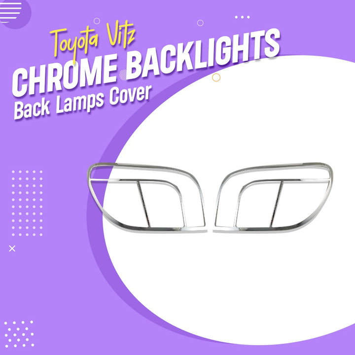Toyota Vitz Chrome Backlights / Back Lamps Cover - Model Model 1998-2004