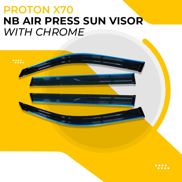 Proton X70 NB Air Press Sun Visor With Chrome - Model 2021-2024