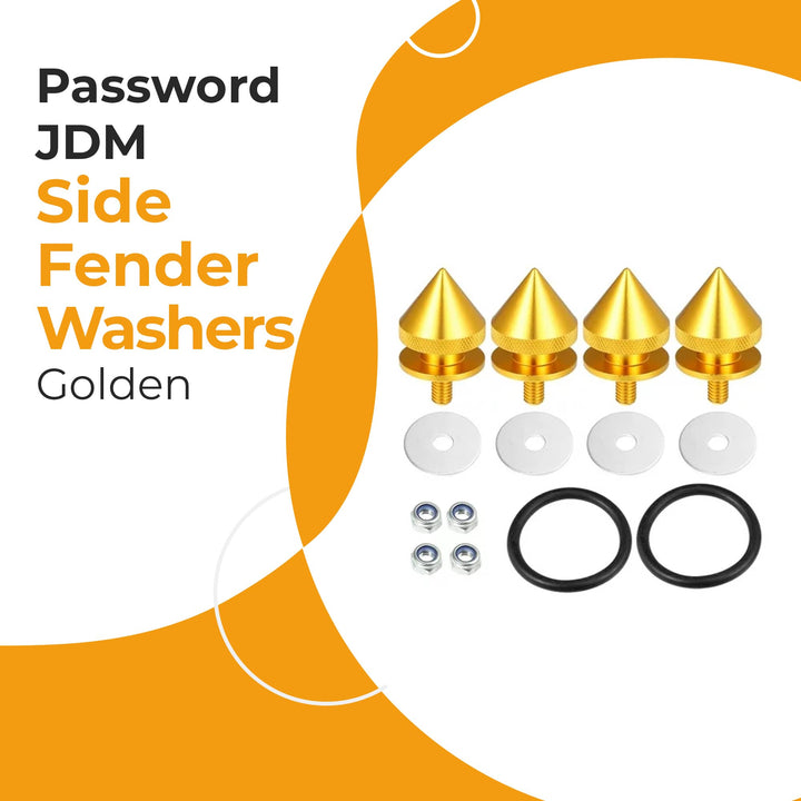 Password JDM Side Fender Washers - Golden