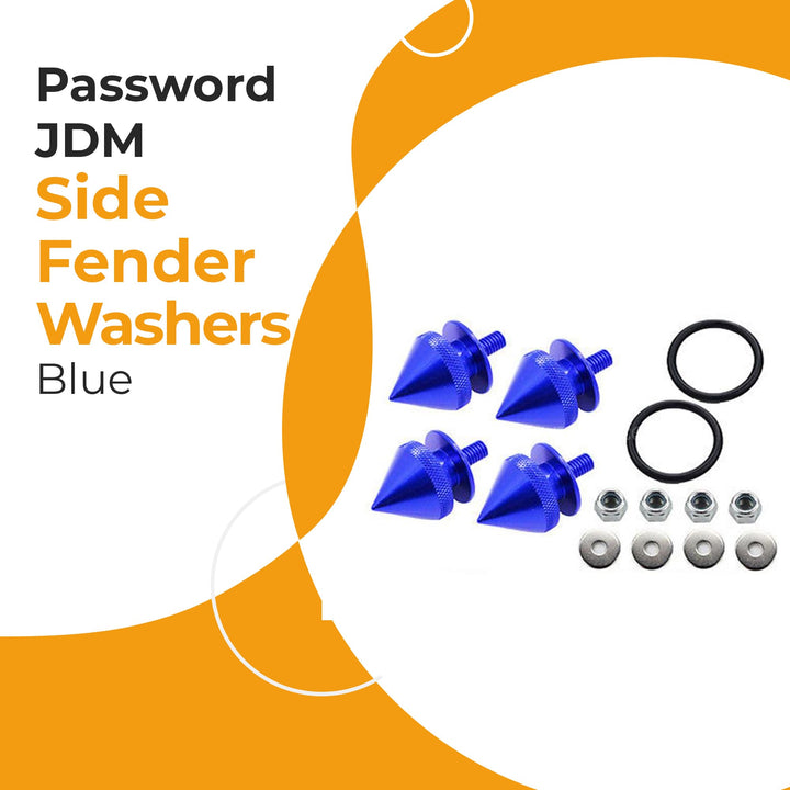 Password JDM Side Fender Washers - Blue