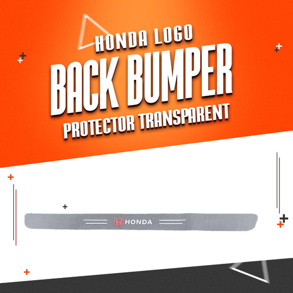 Honda Logo Back Bumper Protector Transparent