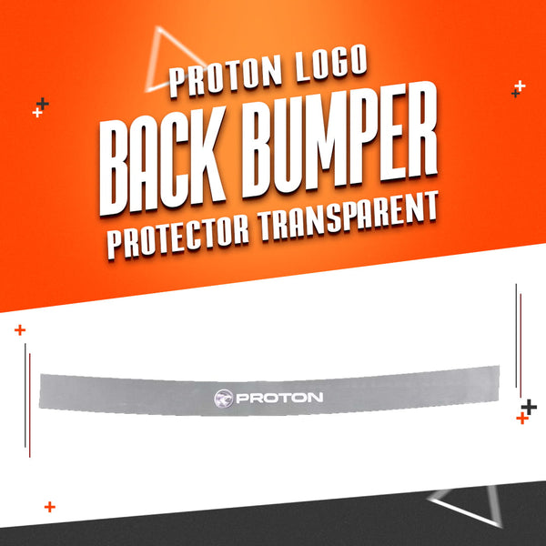 Proton Logo Back Bumper Protector Transparent