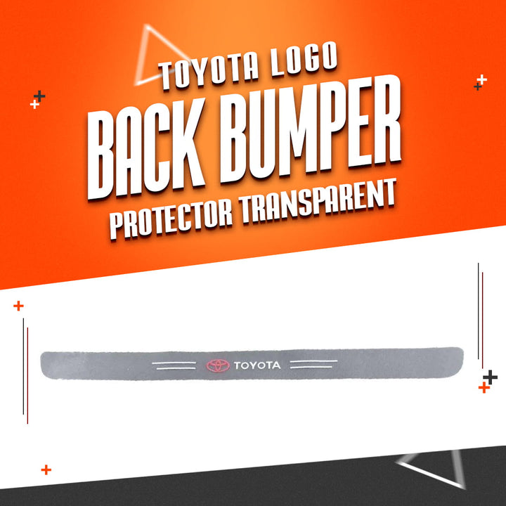 Toyota Logo Back Bumper Protector Transparent