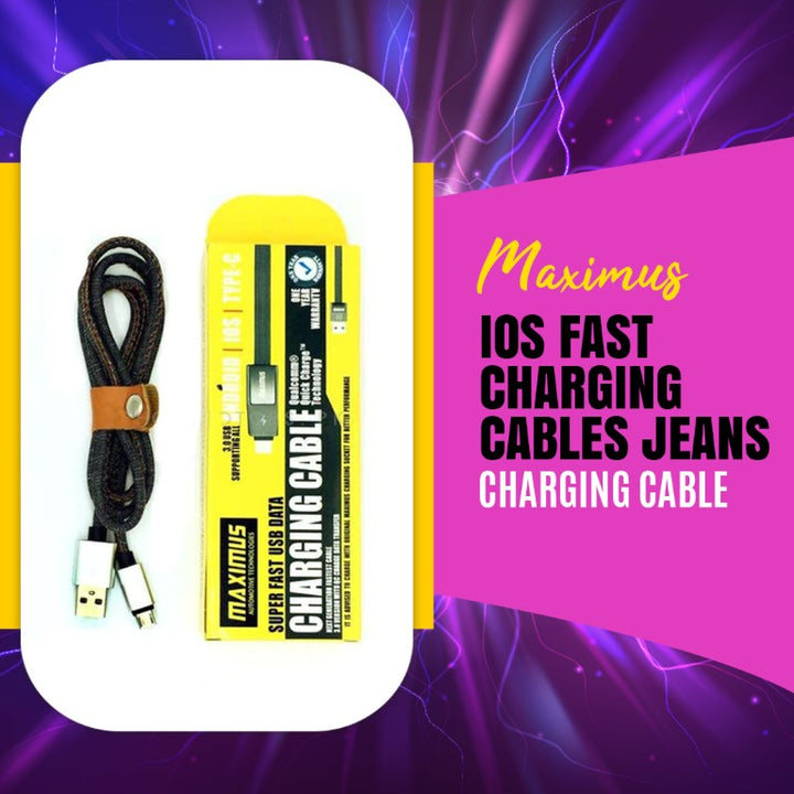 Maximus IOS Fast Charging cables Jeans