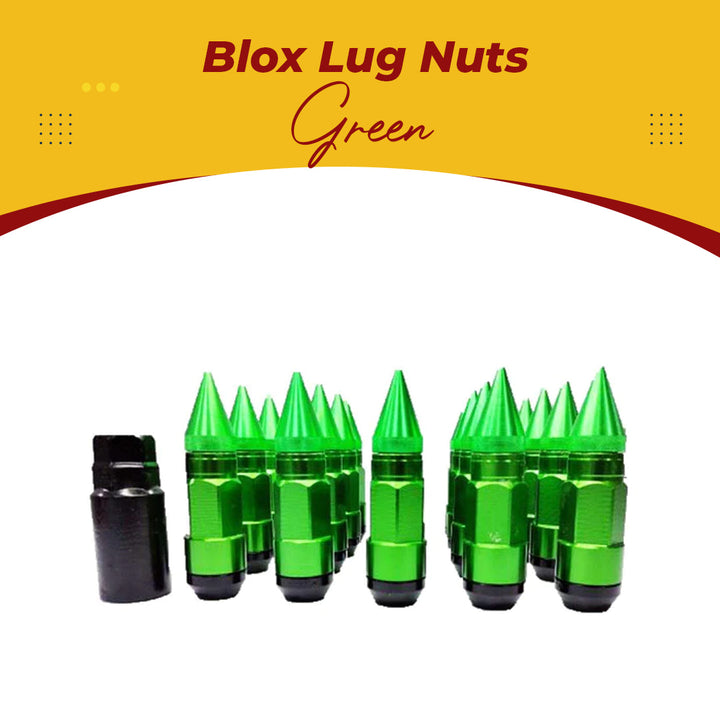 Blox Lug Nuts / Wheel Nuts / Wheel Screws Green 1.5mm - Style A