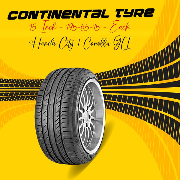 Continental Tyre 15 Inch - 195-65-15 - Each