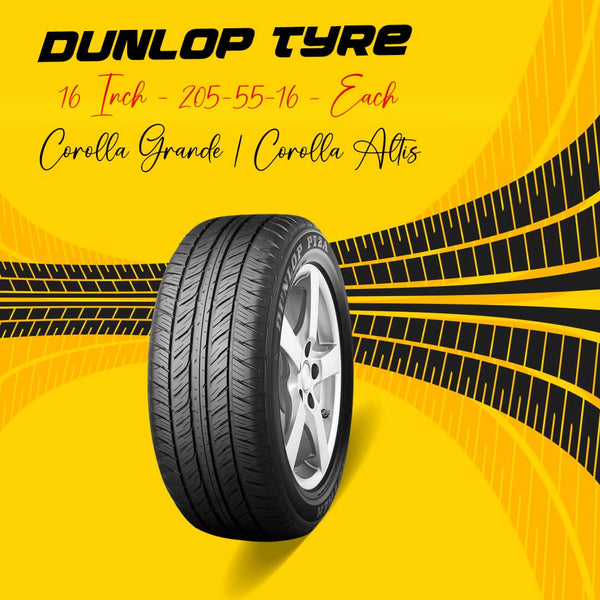 Dunlop Tyre 16 Inch - 205-55-16 - Each