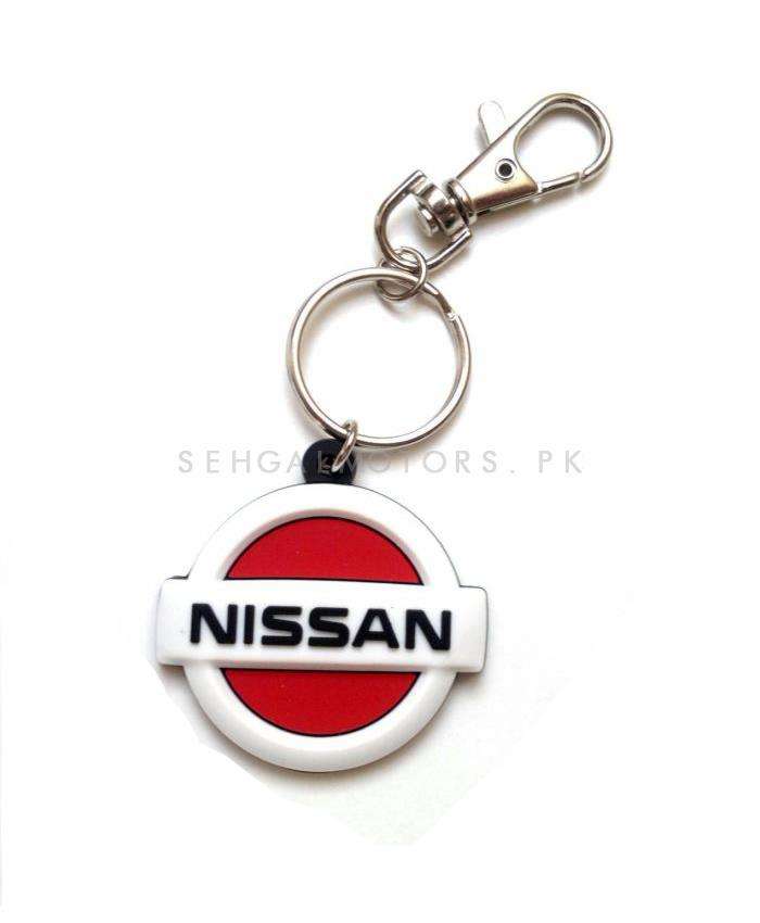Nissan Red Metal Keychain Keyring